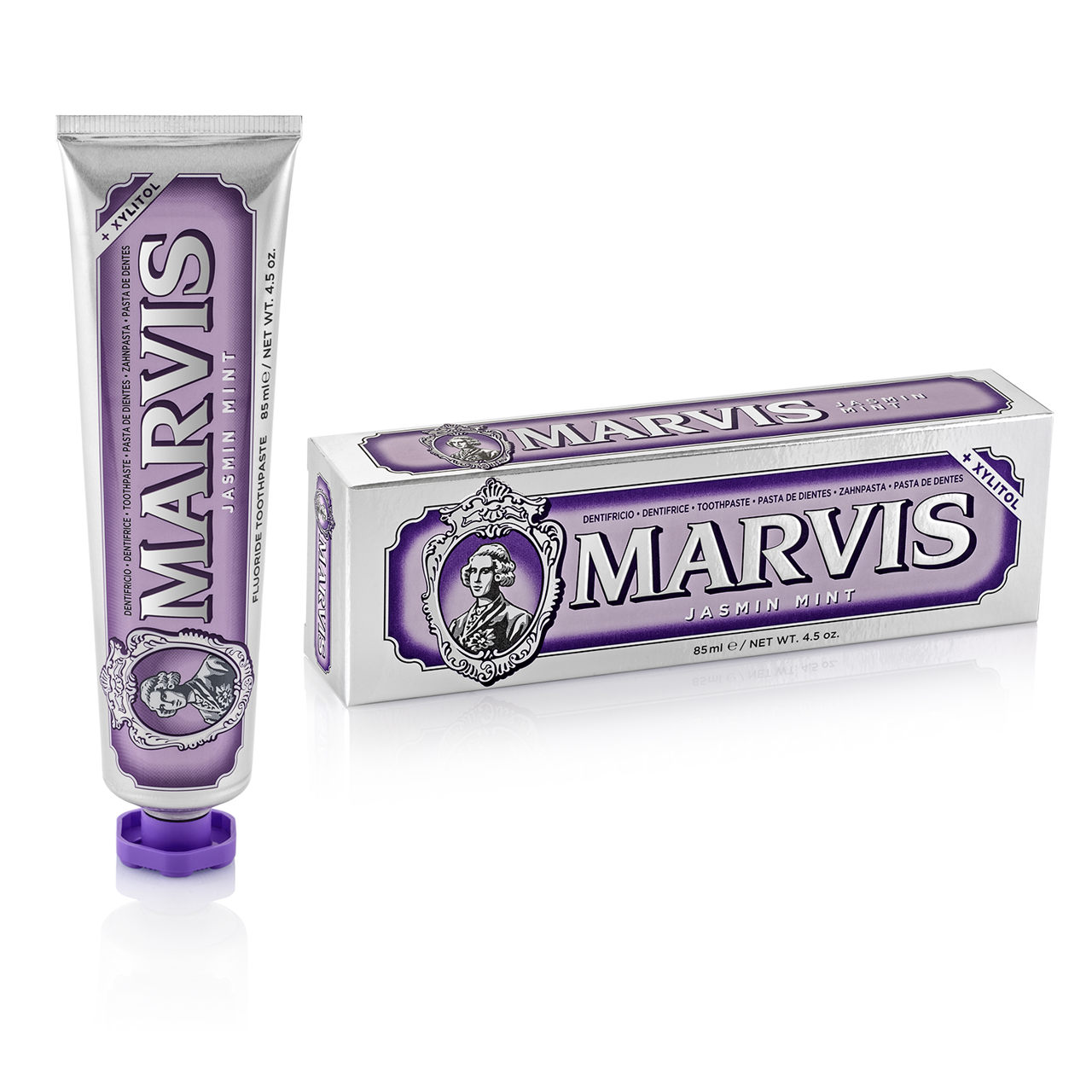 MARVIS JASMIN MINT, jazminų ir mėtų aromato dantų pasta, 85ml