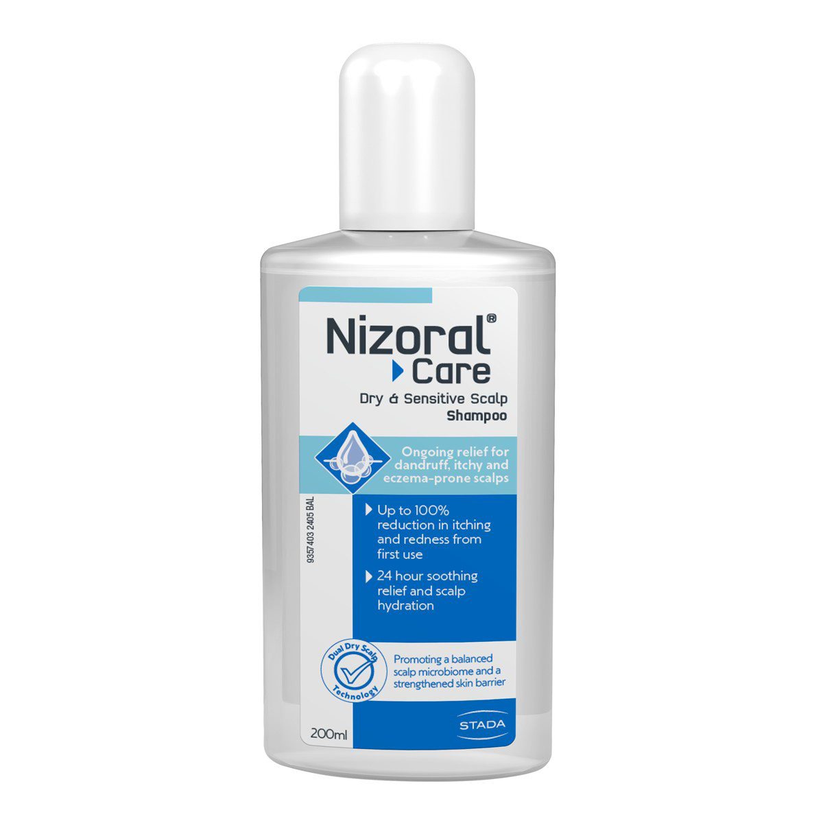 NIZORAL CARE DRY & SENSITIVE SCALP, šampūnas, 200ml