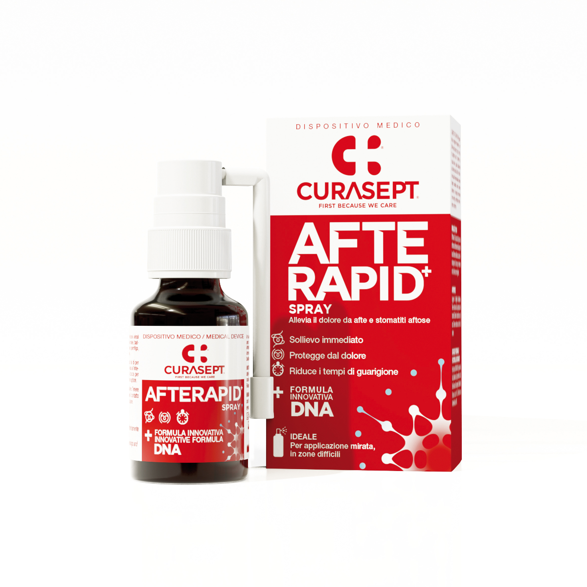 CURASEPT AFTERAPID DNA, skalavimo skystis, 125ml