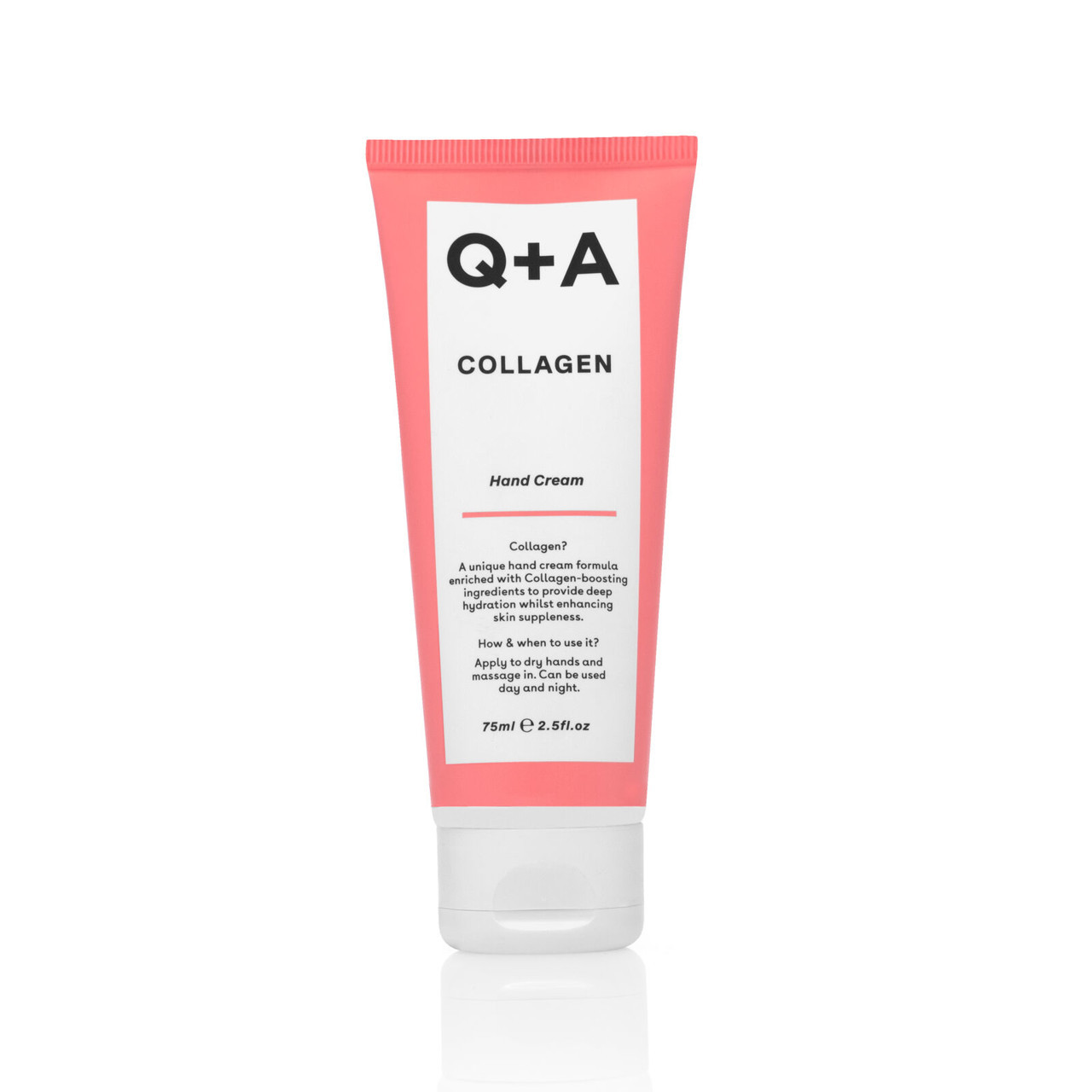 Q+A COLLAGEN HAND CREAM, rankų kremas su kolagenu, 75ml