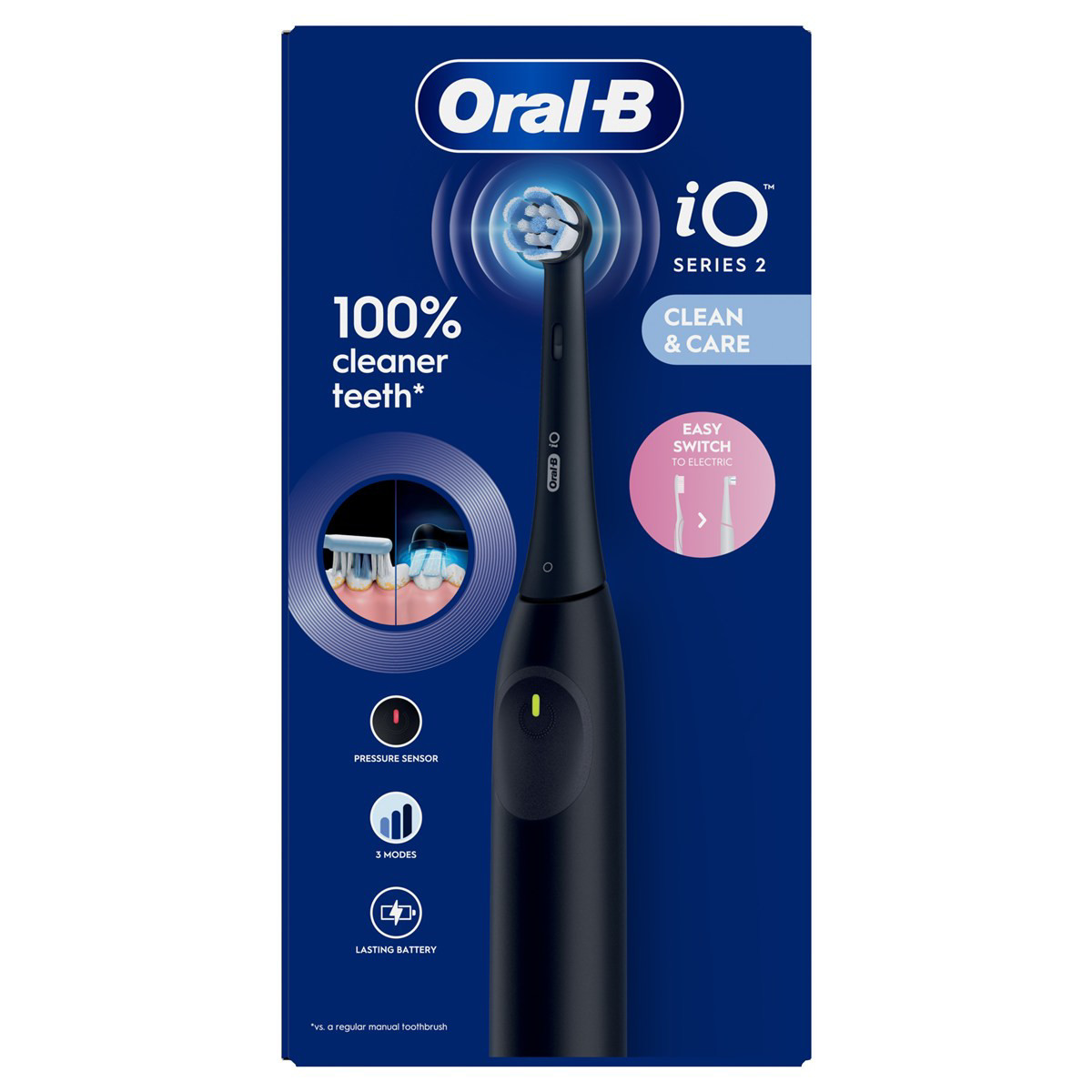 ORAL-B iO2 Night Black elekt. dantų šep. N1 (Procter & Gamble)