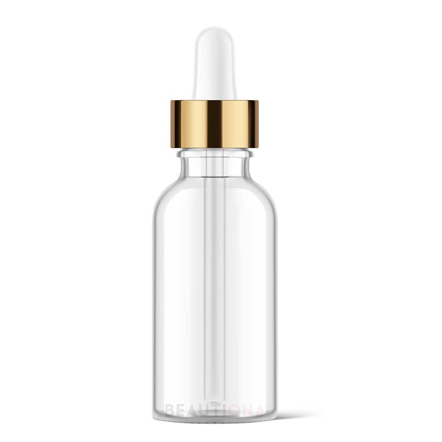 Stiklinis buteliukas su pipete 10 ml, permatomas stiklas