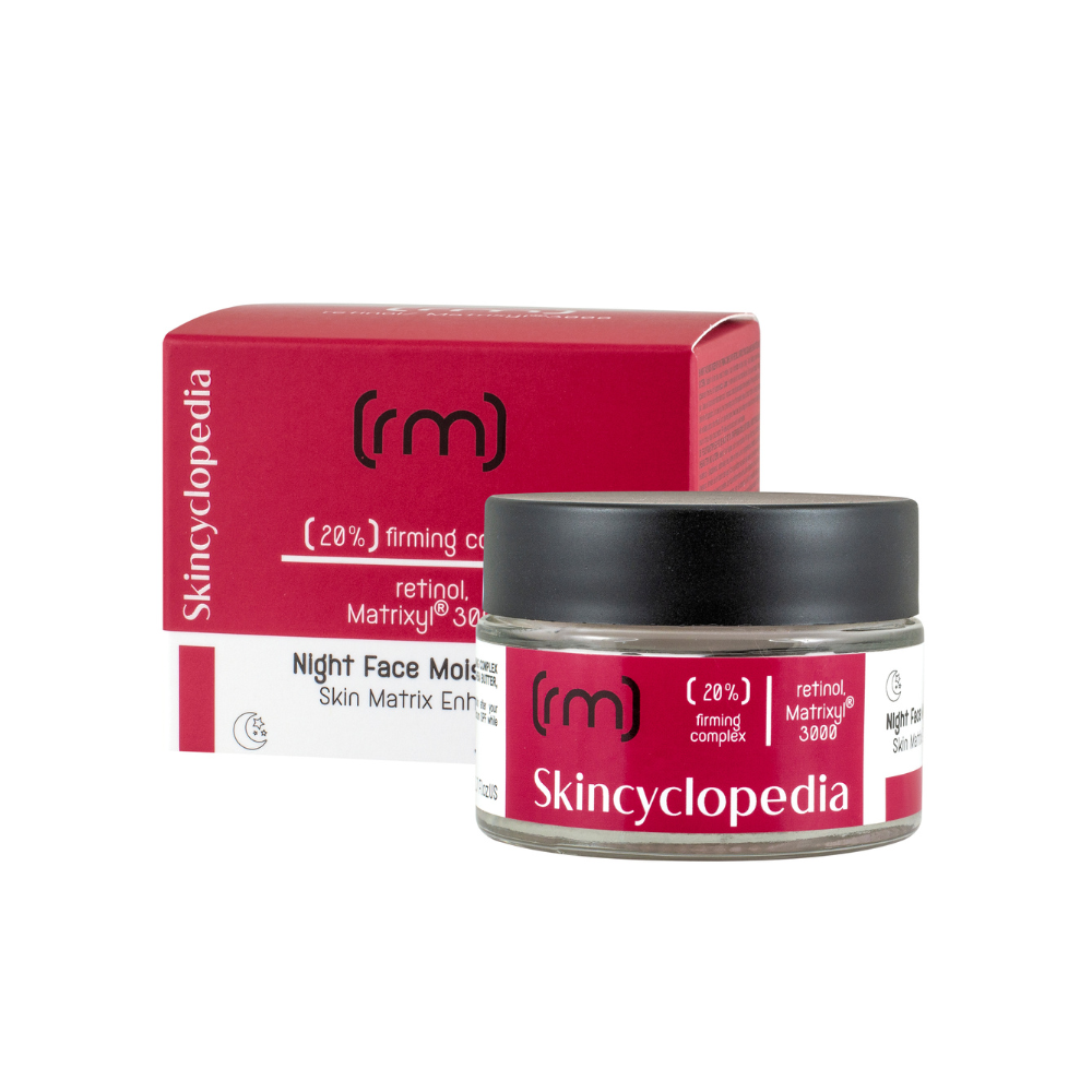 Skincyclopedia naktinis drėkinamasis veido kremas su 20% stangrinamuoju kompleksu, 50ml