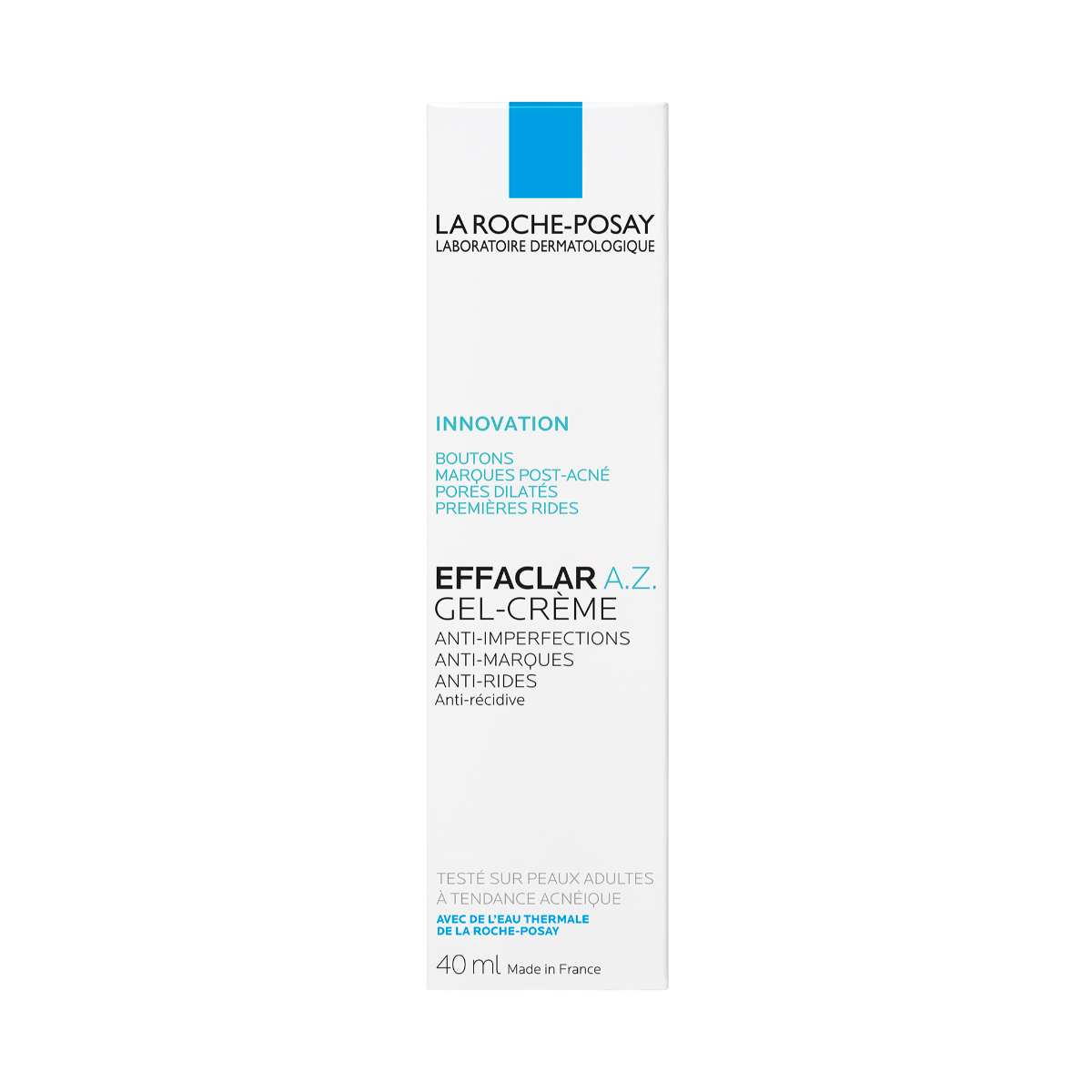 LA ROCHE-POSAY EFFACLAR A.Z., gelinis kremas, 40ml