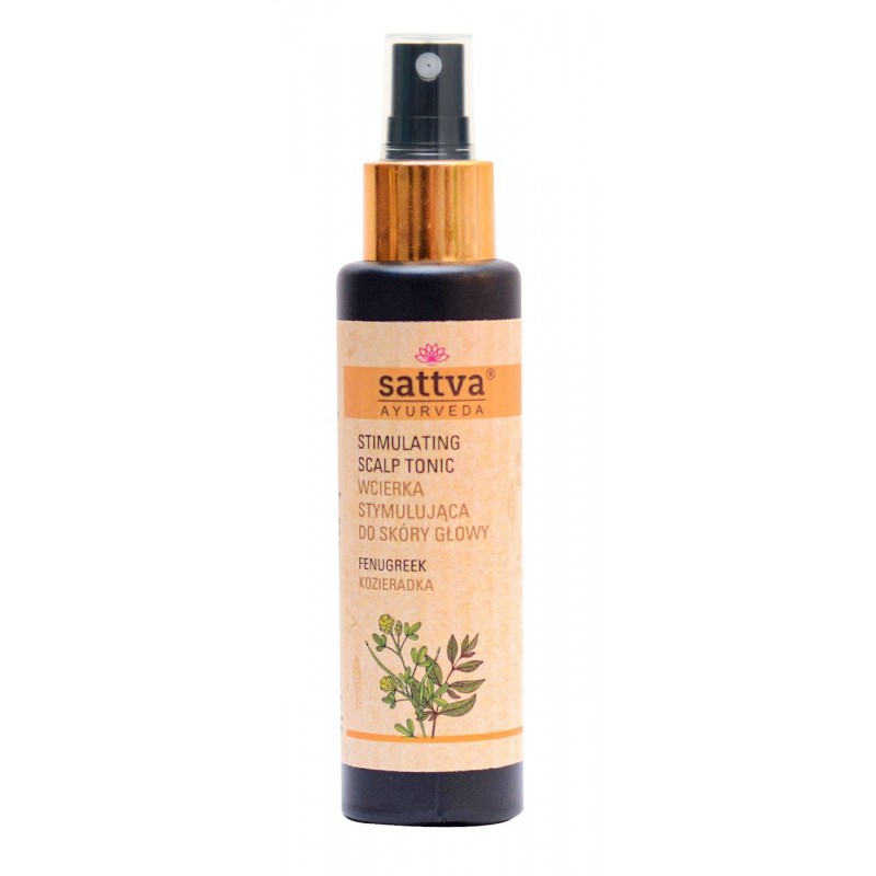 Natūralus stimuliuojantis plaukų tonikas su ožrage, 100 ml – SATTVA