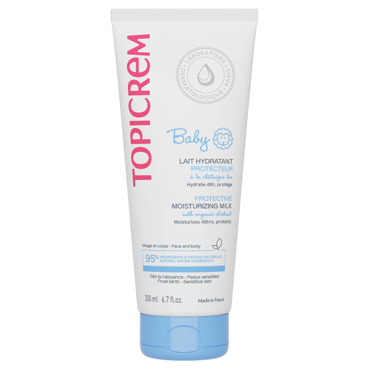 TOPICREM BABY, drėkinamasis losjonas nuo pirmų dienų, 200ml
