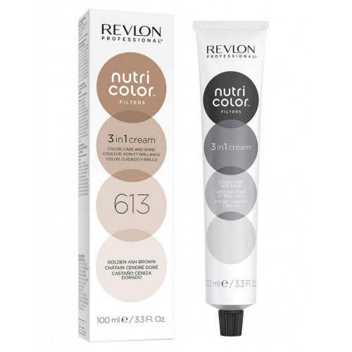 Revlon Professional Nutri Color Filters Dažanti plaukų kaukė, 613 Golden Ash Brown