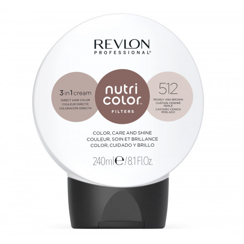 Revlon Professional Nutri Color Filters Mask Dažanti plaukų kaukė, 512 Pearly Ash Brown
