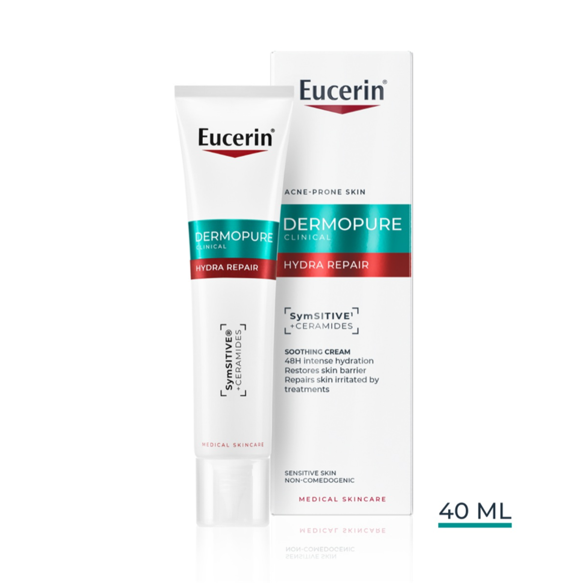 EUCERIN DERMOPURE CLINICAL, raminamasis kremas, 40 ml