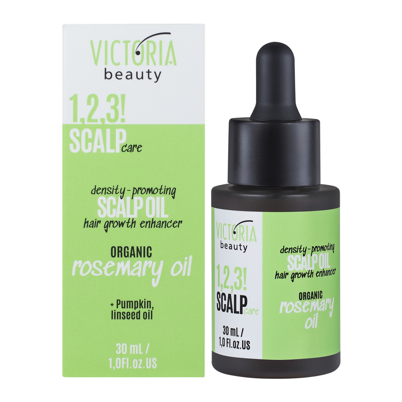 Victoria Beauty 1,2,3! Scalp! Rozmarinų aliejus plaukams, 30ml