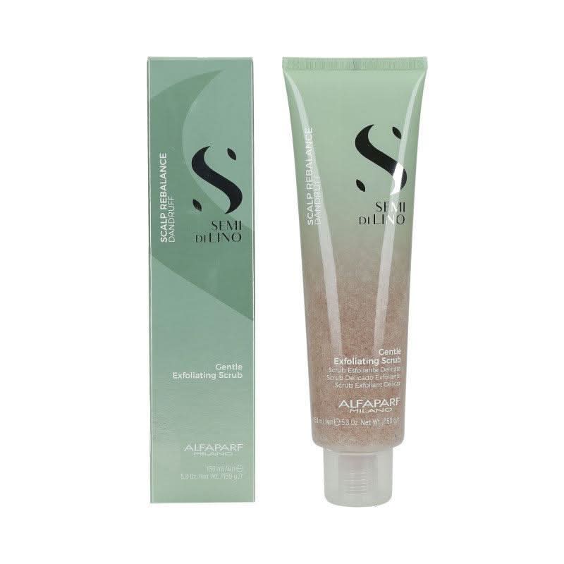 ALFAPARF SEMI DI LINO SCALP REBALANCE švelnus galvos odos šveitiklis, 150 ml