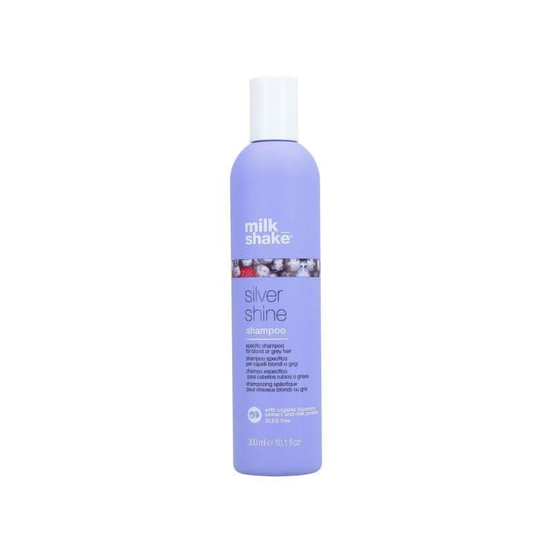 MILK SHAKE SILVER SHINE plaukų šampūnas neutralizuojantis gelsvus atspalvius, 300 ml