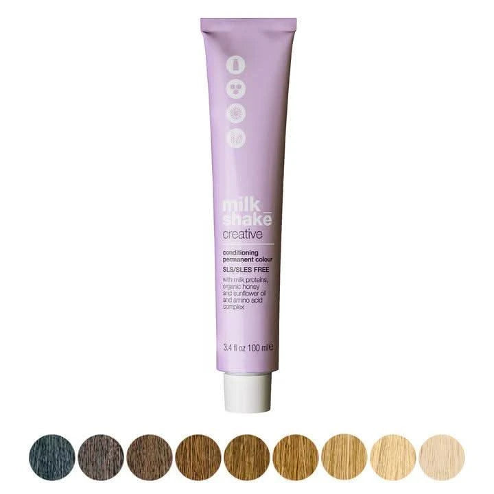 MILK SHAKE CREATIVE PERMANENT plaukų dažai 10 I 10 N, platinum lightest blond NATURAL