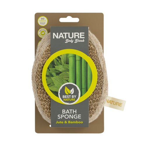 Vonios kempinė NATURE BODY BREAK JUTE & BAMBOO