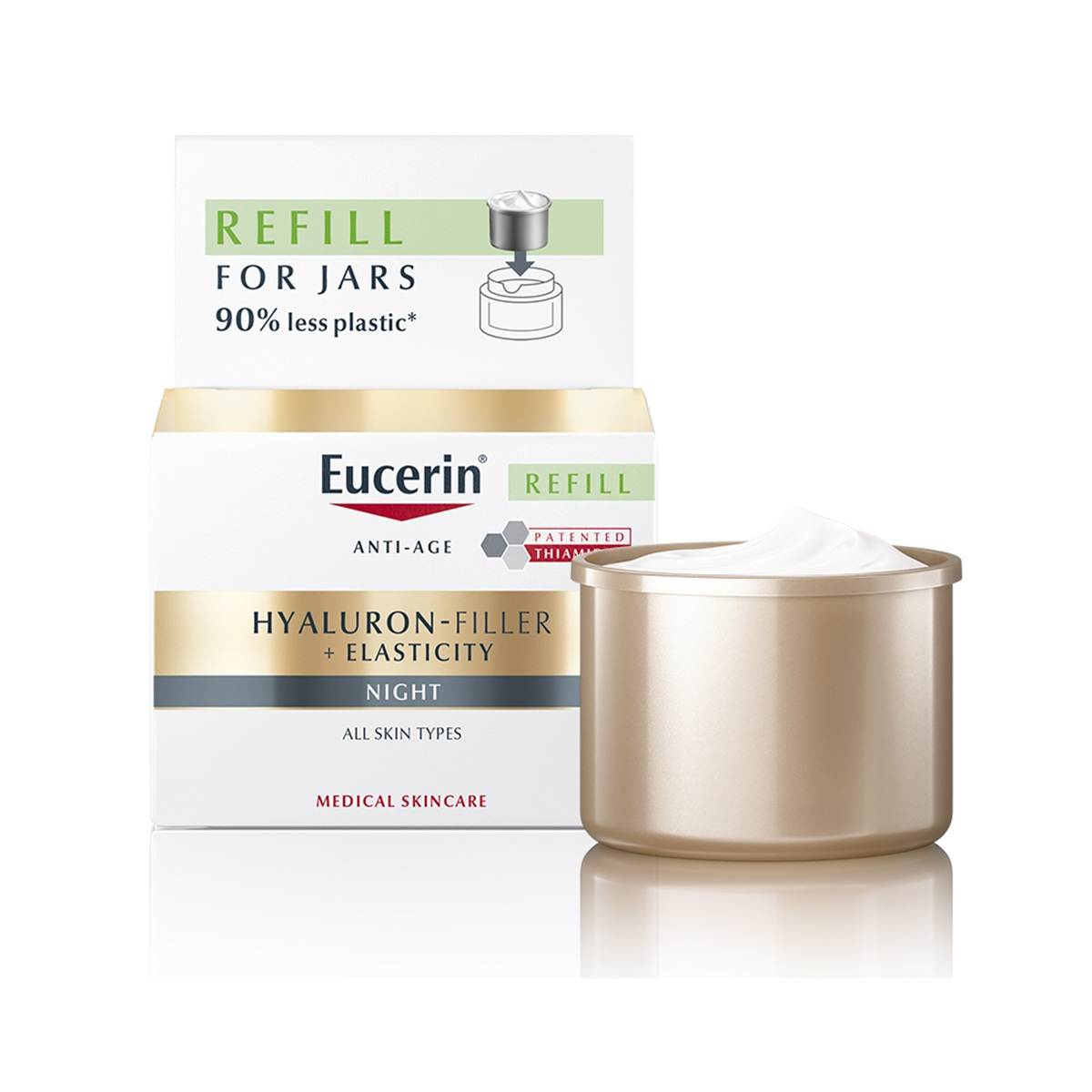 Eucerin Hyaluron-Filler + Elasticity, naktinis kremas, papildymas, 50ml