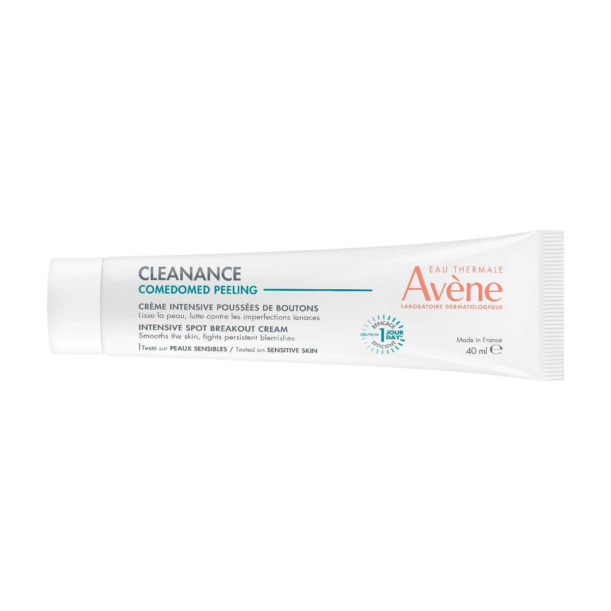 EAU THERMALE AVENE CLEANANCE COMEDOMED PEELING, intensyvaus poveikio kremas probleminei odai, 40 ml