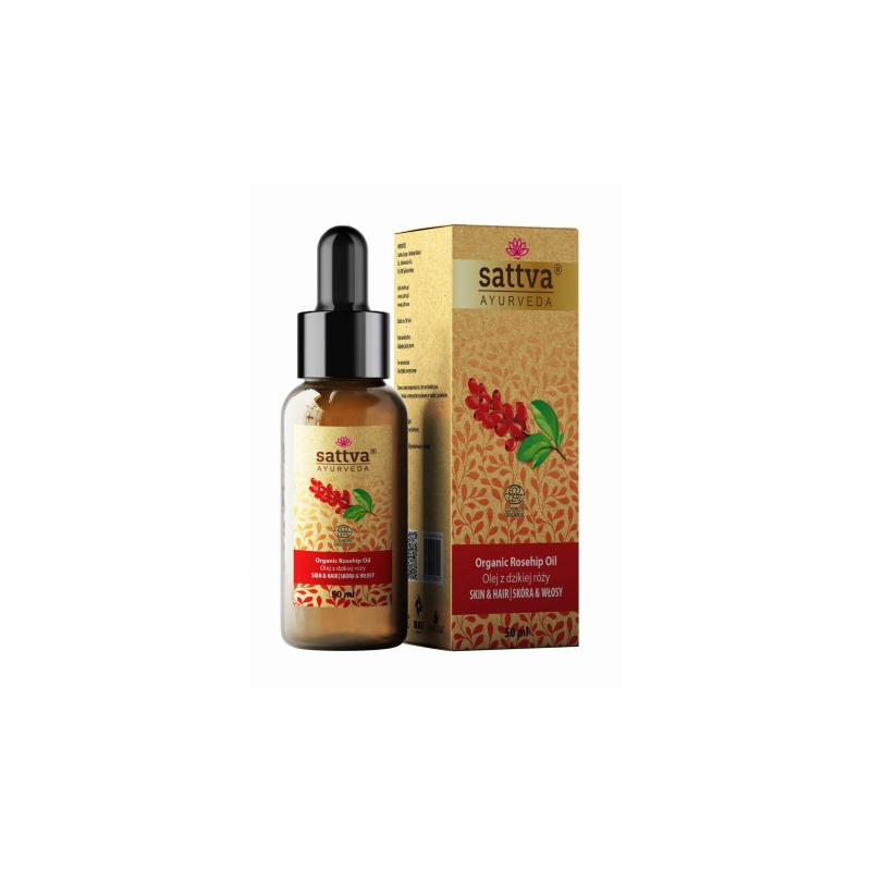 Laukinės rožės aliejus kūnui ir plaukams 50 ml – SATTVA (Ayurveda)