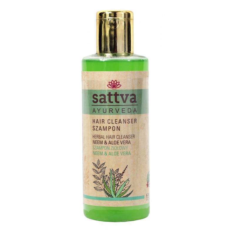 Žolelių šampūnas su neem ir alaviju 210 ml – SATTVA (Ayurveda)