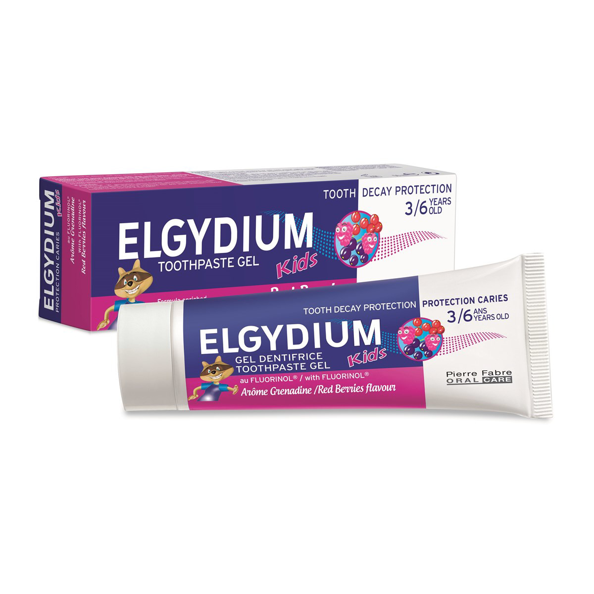 ELGYDIUM KIDS, dantų pasta, uogų skonio, 50 ml