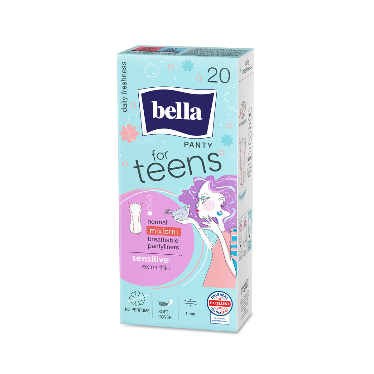 BELLA FOR TEENS SENSITIVE, įklotai, 20 vnt.