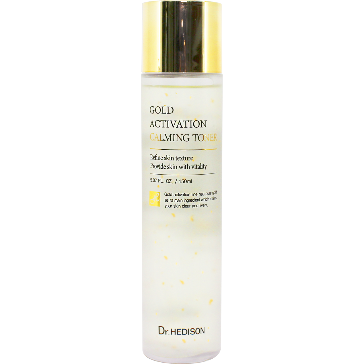 Dr.Hedison raminamasis veido tonikas su aukso dulkėmis, Gold activation calming toner, 150ml