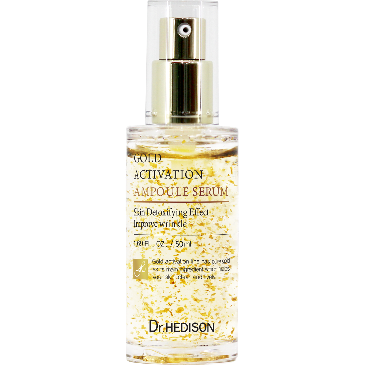 Dr.Hedison veido odos serumas su aukso dulkėmis, Gold activation ampoule serum, 50ml