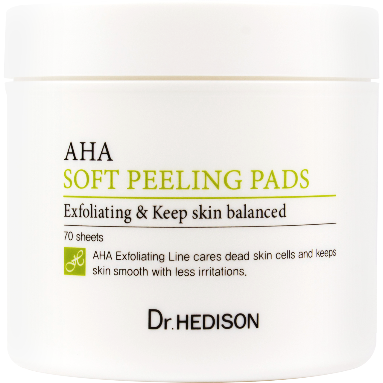 Dr. Hedison veido šveitimo diskeliai, Aha soft peeling pads, 70vnt.