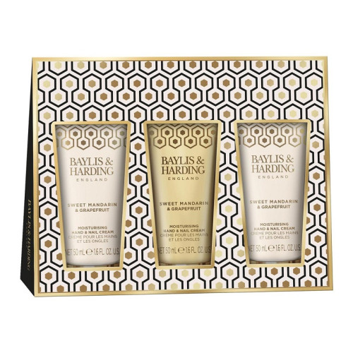 Baylis - Harding Rankų kremų rinkinys Sweet Mandarin - Grapefruit Indulgent Hand Trio Gift Set