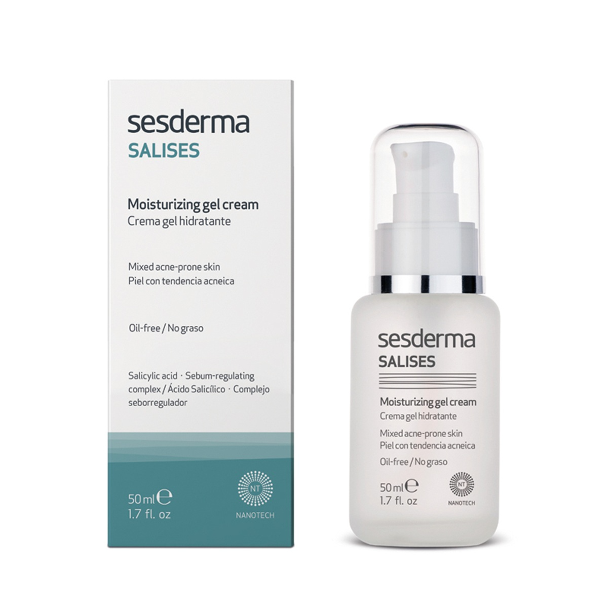 SESDERMA SALISES, gelinis veido kremas, 50ml
