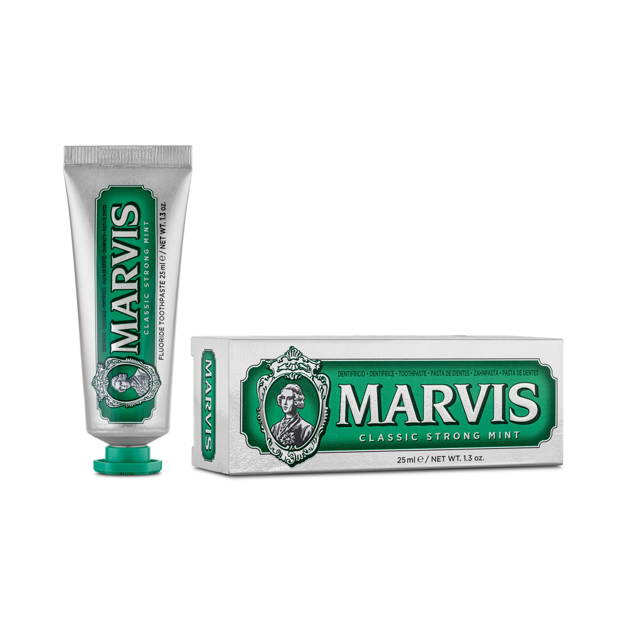 MARVIS CLASSIC STRONG MINT, klasikinė mėtų aromato dantų pasta, 25ml
