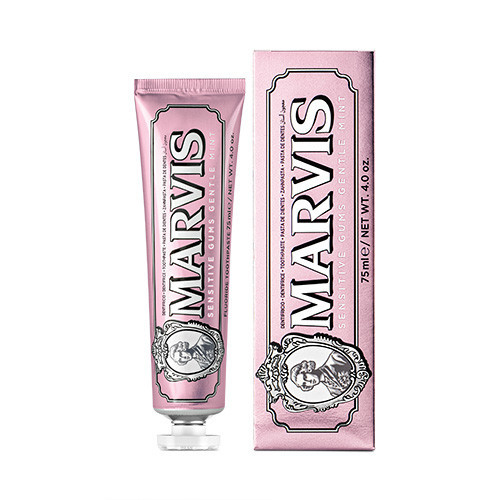 MARVIS SENSITIVE GUMS GENTLE MINT, švelnaus mėtų aromato dantų pasta jautrioms dantenoms, 75ml