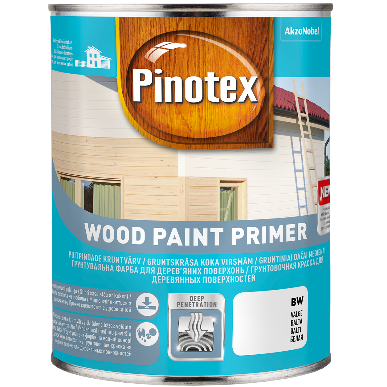 Gruntas medienai Wood Paint Primer, 1 l