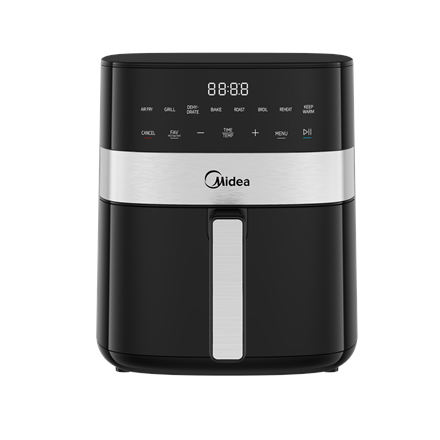 Fritiūrinė Midea Air fryer  MF-CN65E  Power 1700 W  Capacity 6.5 L  Black