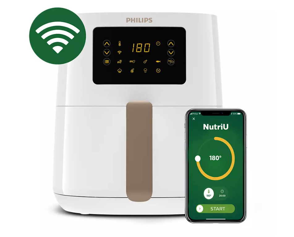 Karšto oro gruzdintuvė Philips HD9255/30, Balta, 4.1 l