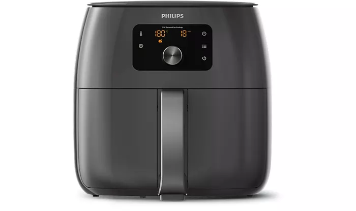 Karšto oro gruzdintuvė PHILIPS HD9765/40 Airfryer XXL, pilka, 7.3 l