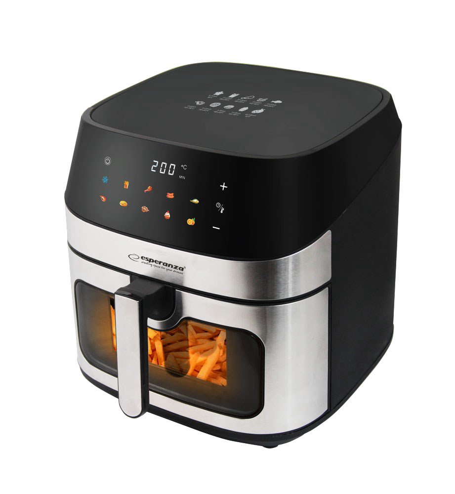 Esperanza EKA005 Keptuvė be riebalų 8L, 1600W Inox