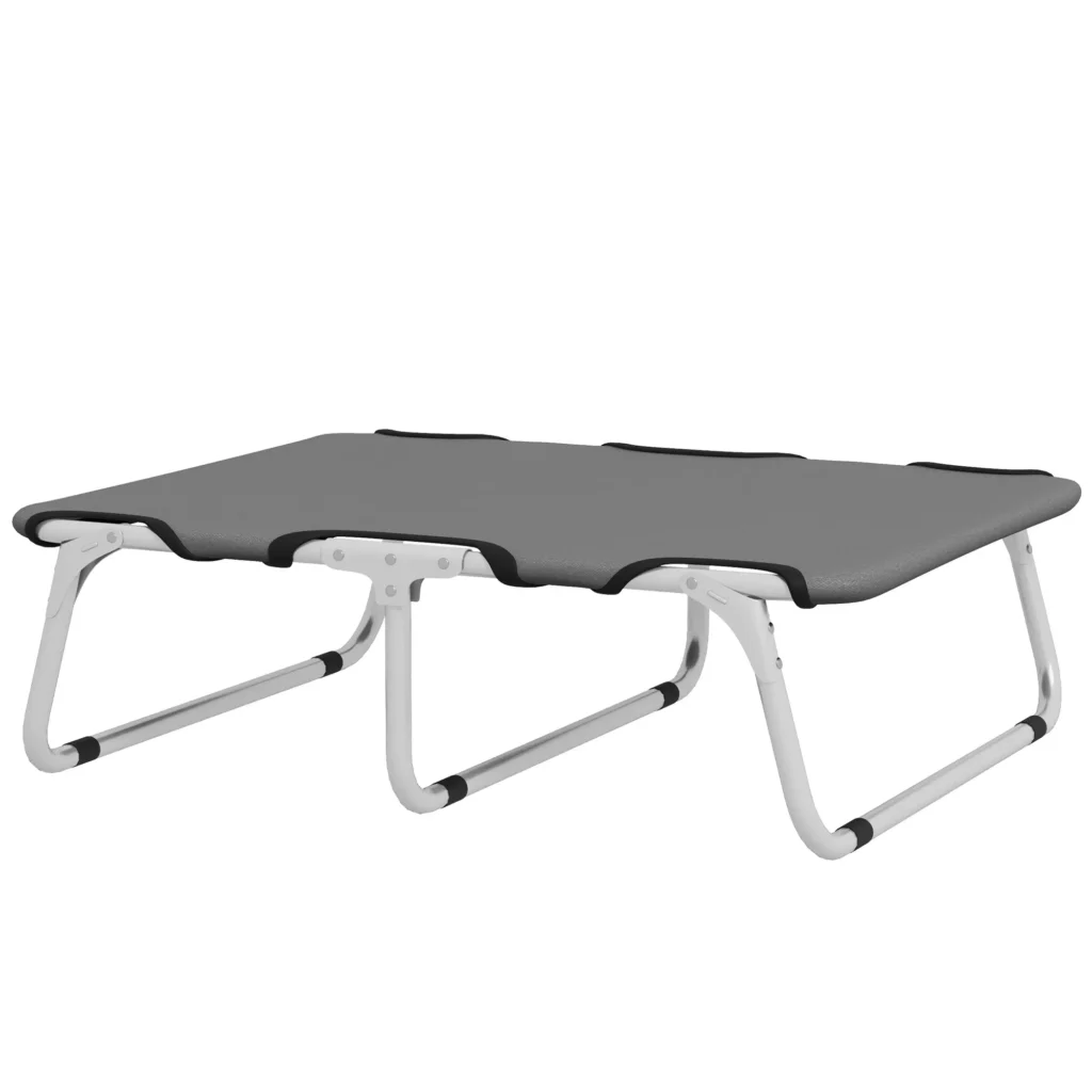 Pakelta lova šunims iki 10 kg, pilka 71 x 58 x 20 cm
