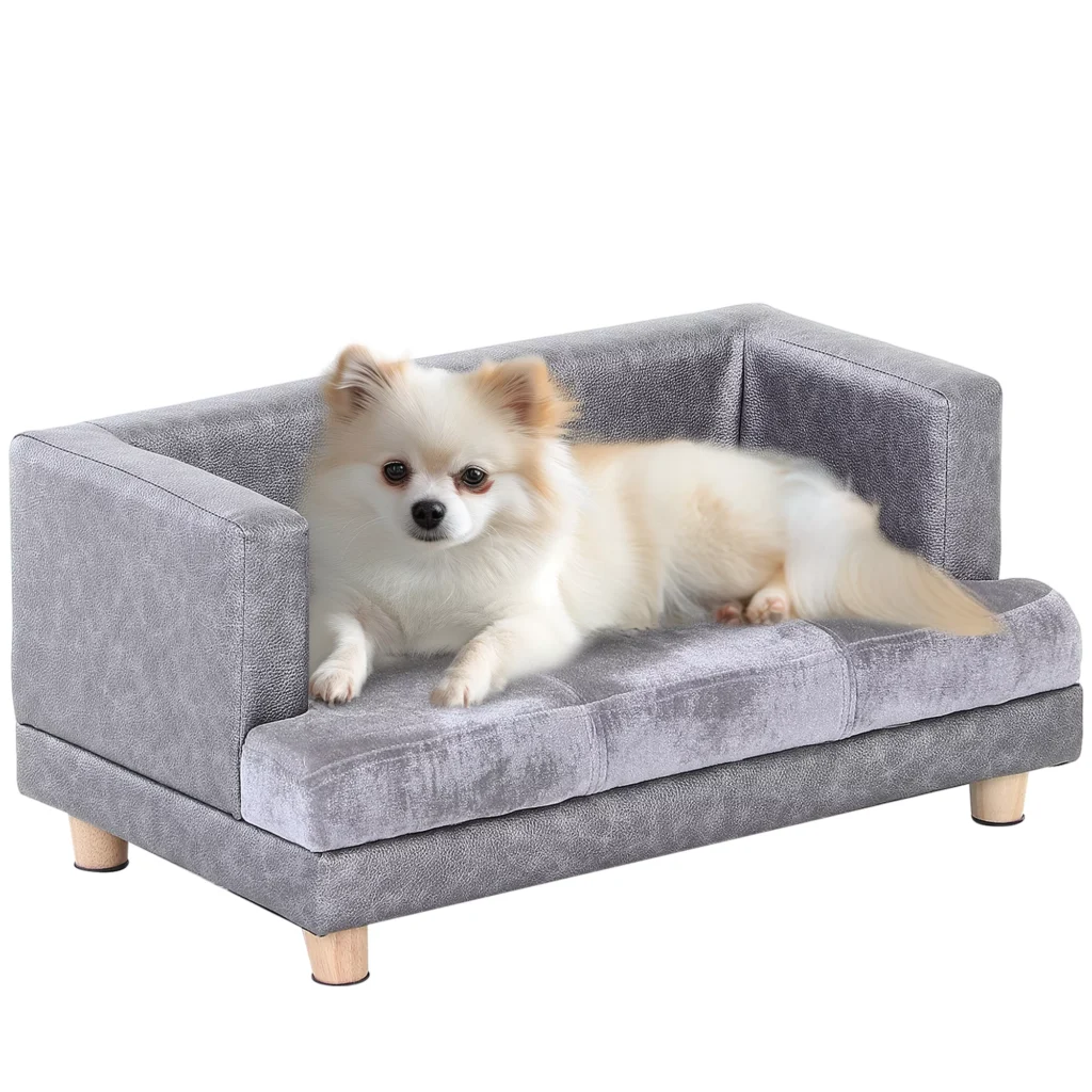 Patogi sofa augintiniams, pilka, 68x41x32cm