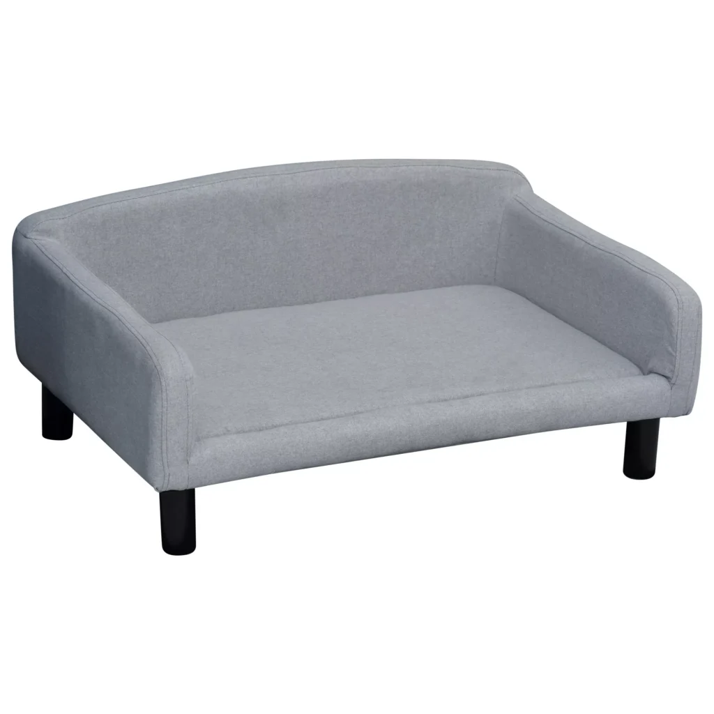 Stilinga sofa augintiniams su užvalkalu ir medinėmis kojomis, 82x54x36cm