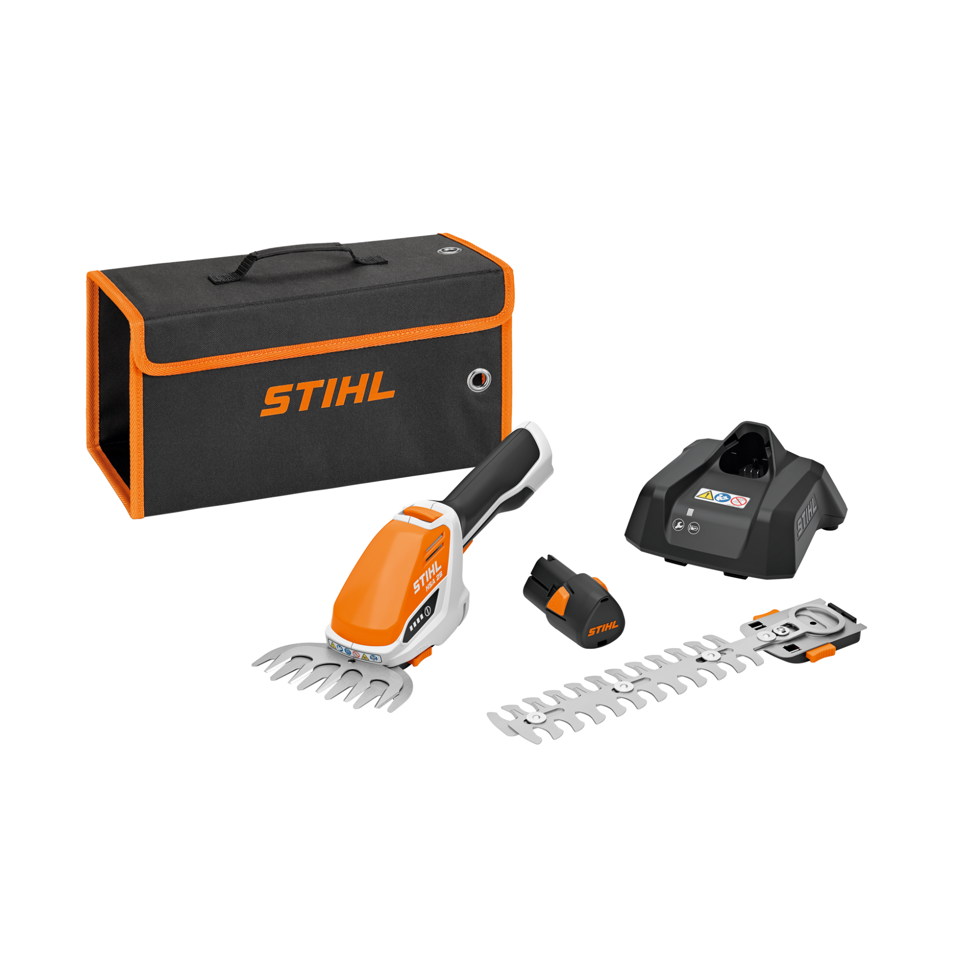 Akumuliatorinės žolės žirklės STIHL HSA 26, (su įkrov. AL 1 ir akum. AS 2)