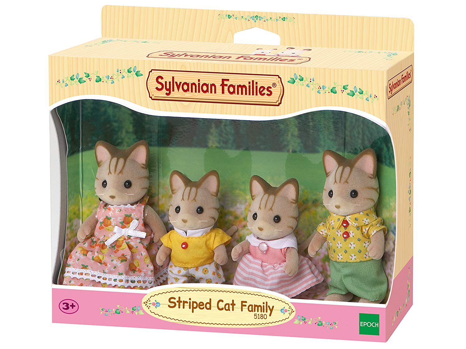 Dryžuotų kačiukų šeimynėlė SYLVANIAN FAMILIES 5180