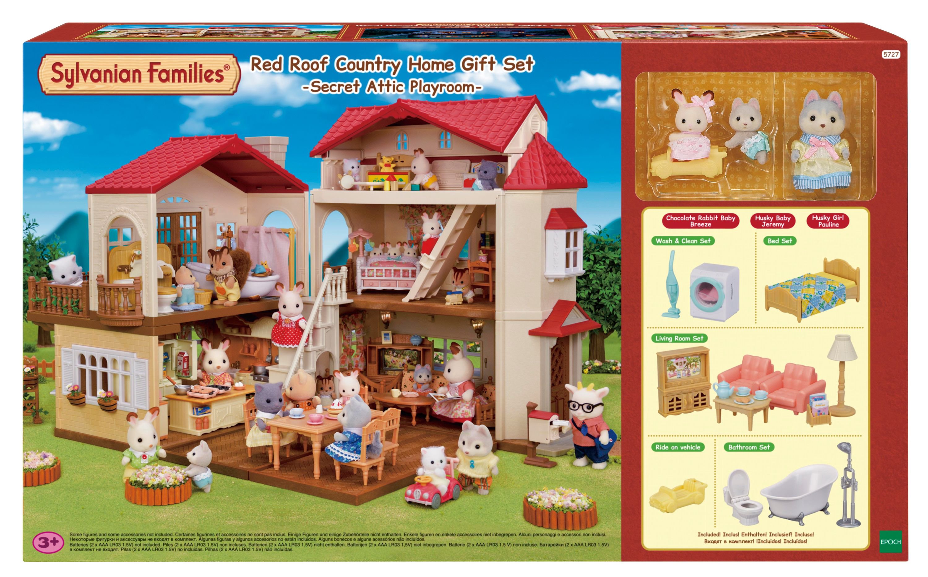 SYLVANIAN FAMILIES Užmiesčio namas raudonu stogu