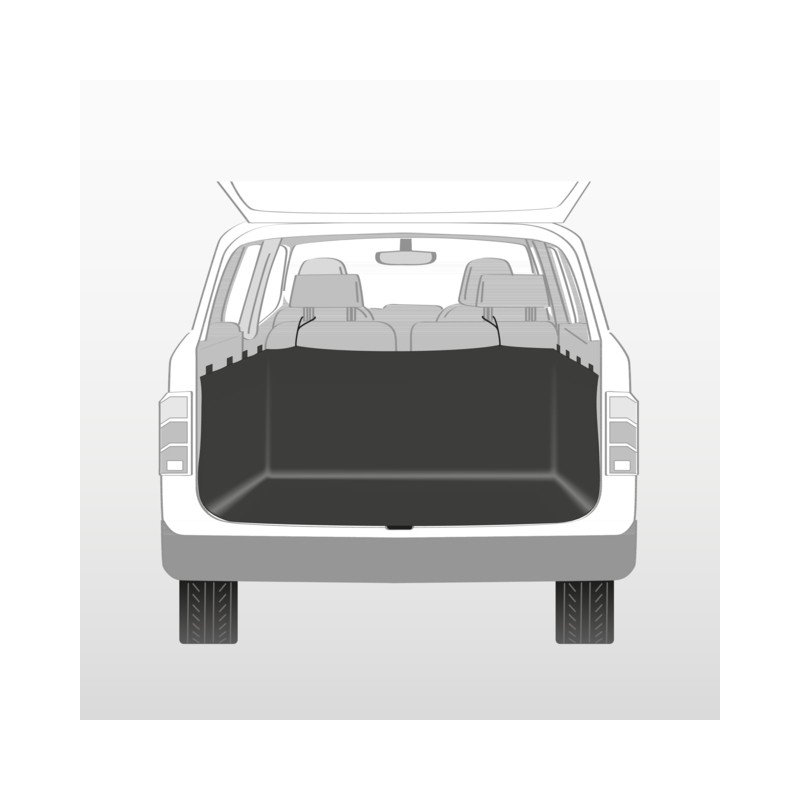 TRIXIE Automobilio bagažinės užtiesalas su aukštais šonais 2.30x1.70 m juodas