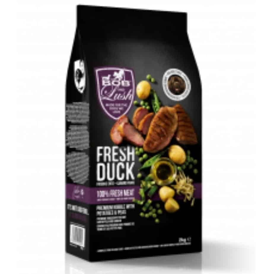 BOB AND LUSH 60% FRESH DUCK KIBBLE ADULT SAUSAS MAISTAS ŠUNIMS