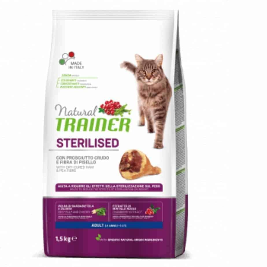 TRAINER NATURAL CAT Sterilizuotoms Katėms SU VYTINTU KUMPIU