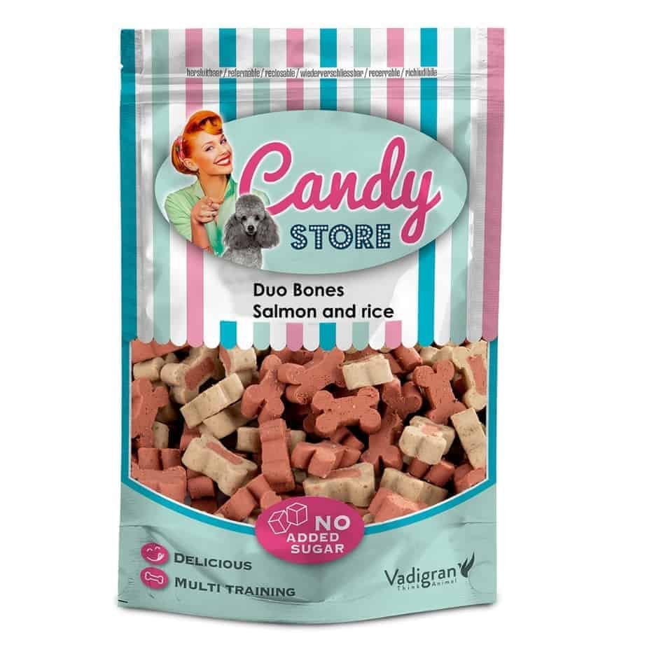 VADIGRAN CANDY STORE SALMON Mini Kauliukai Šunims 180g