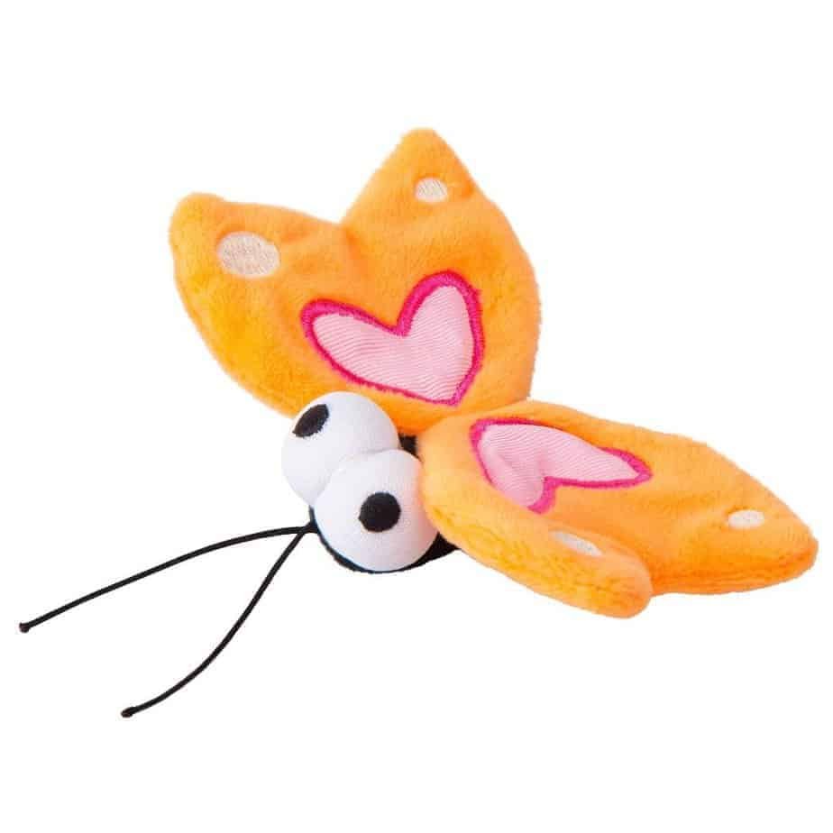 ROGZ Catnip Plush Butterfly Oranžinis Drugelis 11cm