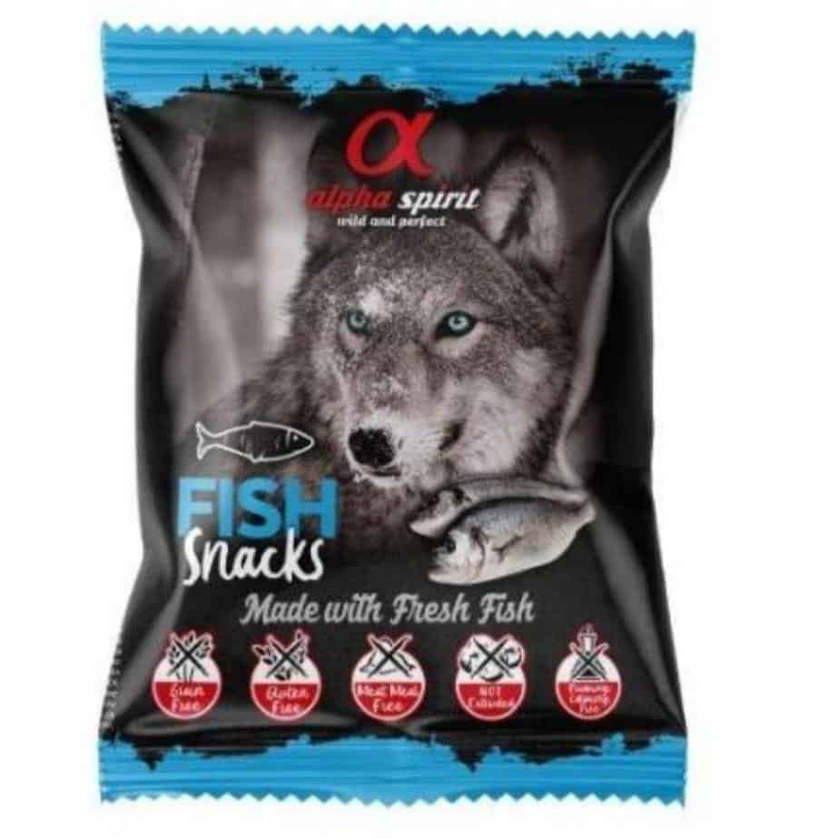 ALPHA SPIRIT SNACKS DOG Minkšti Skanėstai Šunims Su Žuvimi 50g