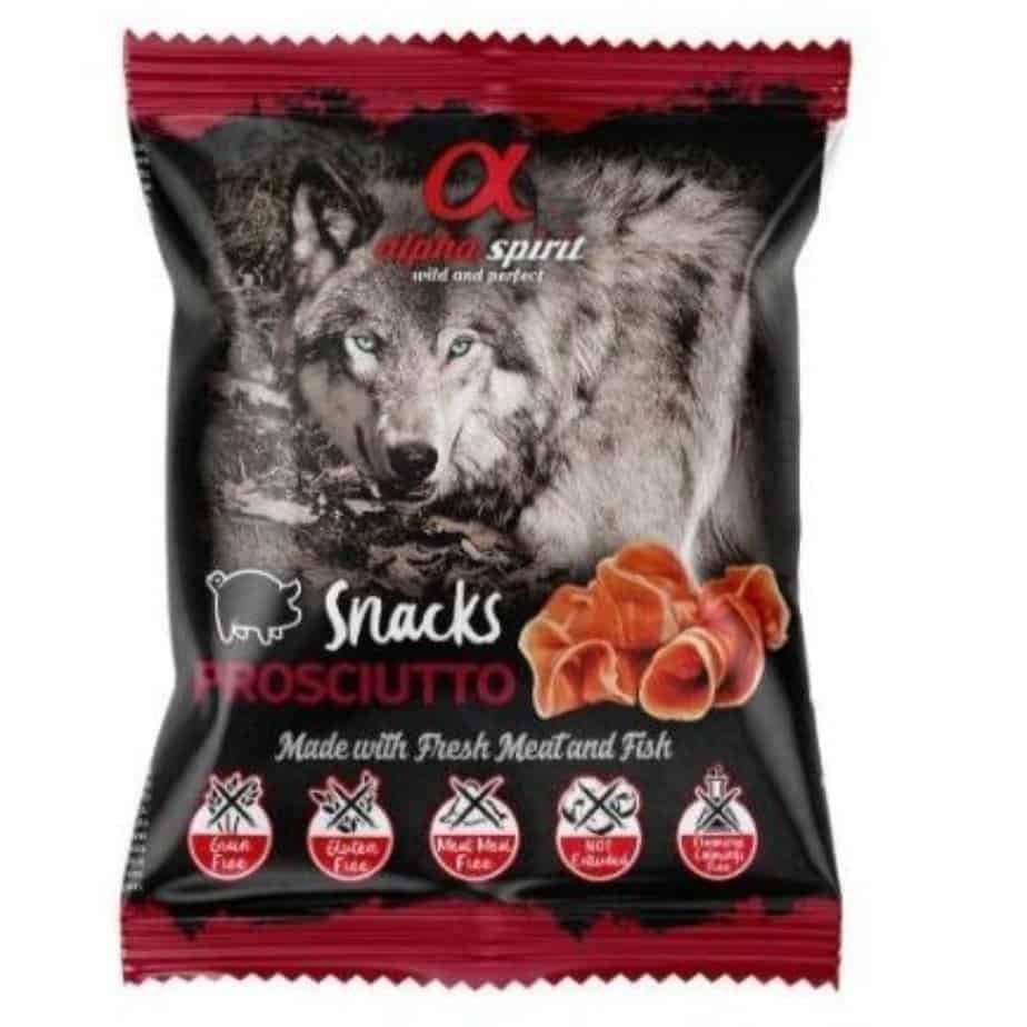 ALPHA SPIRIT SNACKS DOG Minkšti Skanėstai Šunims Su Kumpiu 50g