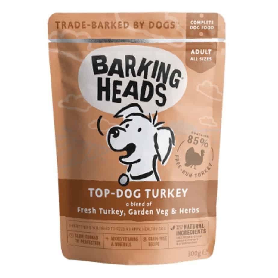 BARKING HEADS Top Dog Turkey Konservai Su Kalakutiena 10x300g